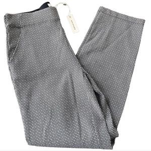 NWOT Max Studio Black and White Pull-on Patterned Pants